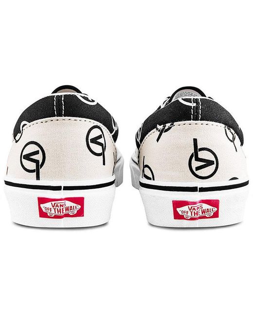 Vans White Era Full Print Retro Casual Skate Shoes for men