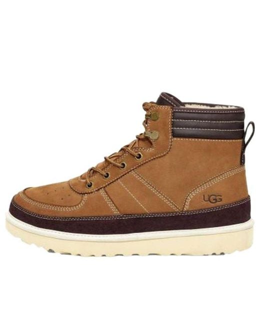 Ugg Brown Highland High Top Lacing Fleece Lined for men