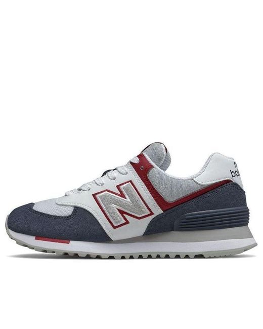 New Balance Blue (Wmns) 574 Crimson'