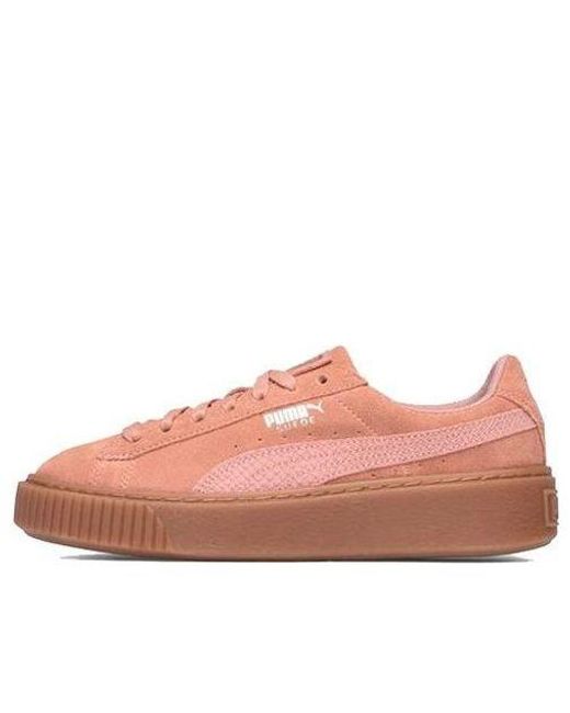 PUMA Pink (Wmns) Suede Platform