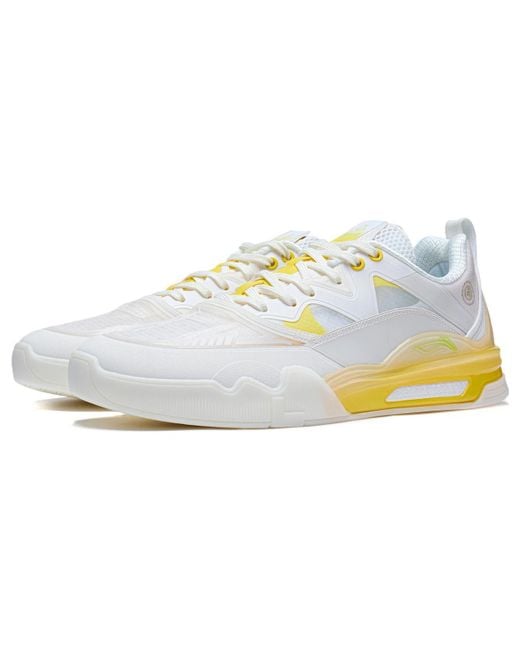 Li-ning White Ellington Skateboarding Shoes for men
