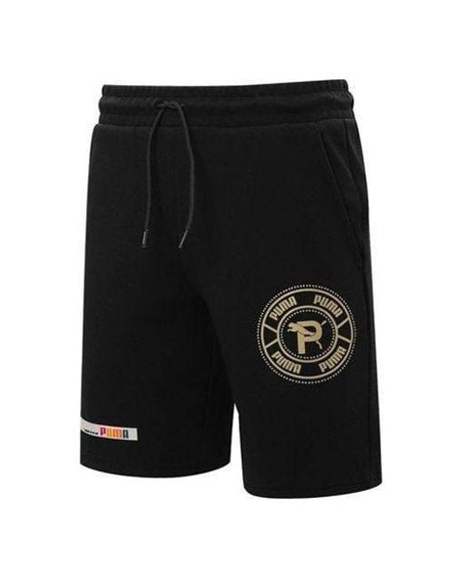 PUMA Black Mix Badge Shorts for men