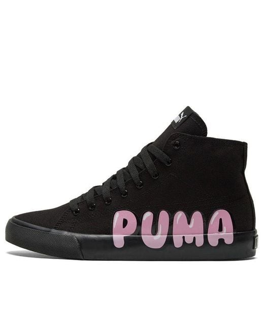 PUMA Black Bari Mid 'Logo