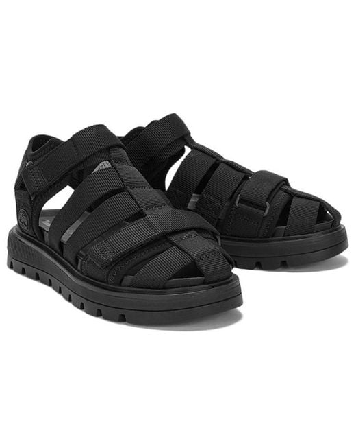 Timberland Black (Wmns) Ray City Ankle Strap Sandals