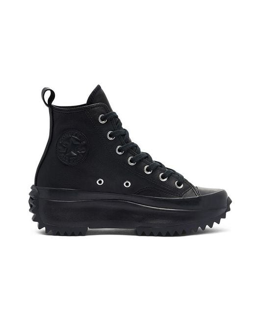 Converse Black Run Star Hike High 'Triple' for men