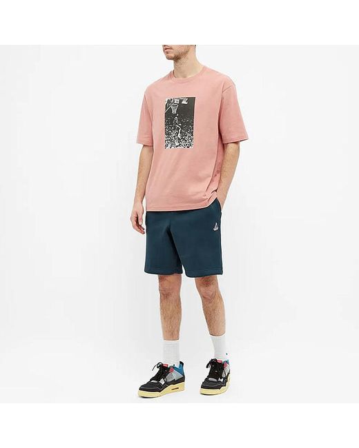 Nike Blue X Union La Embroidered Logo Sports Shorts Asia Sizing for men