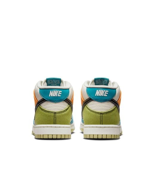 Nike Blue Dunk Mid 'Pale Ivory Multi' for men