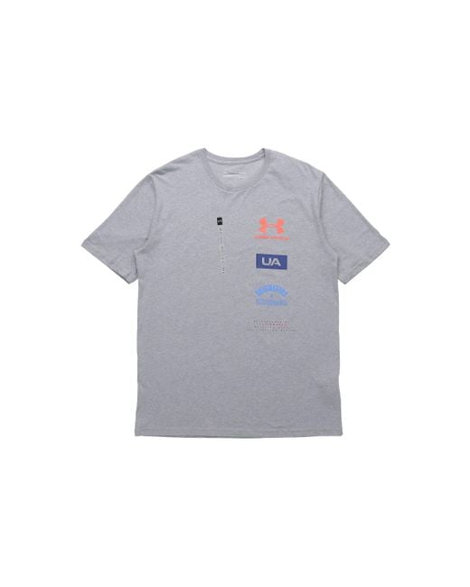 Under Armour Gray Originators Of Performance Back Tee for men