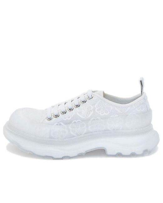 McQueen White (Wmns) Tread Slick Lace Up Transparent'