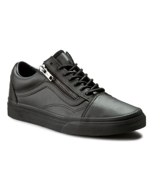Vans Black Old Skool Zip 'Gun Metal' for men
