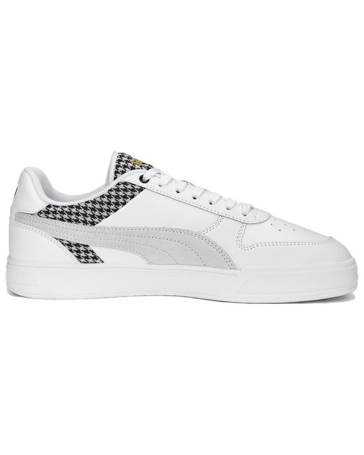 PUMA White Caven Dime Houndstooth for men