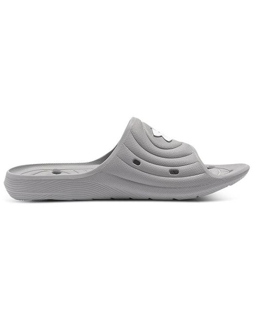 Under Armour Gray Locker 4 Slide 'Mod' for men