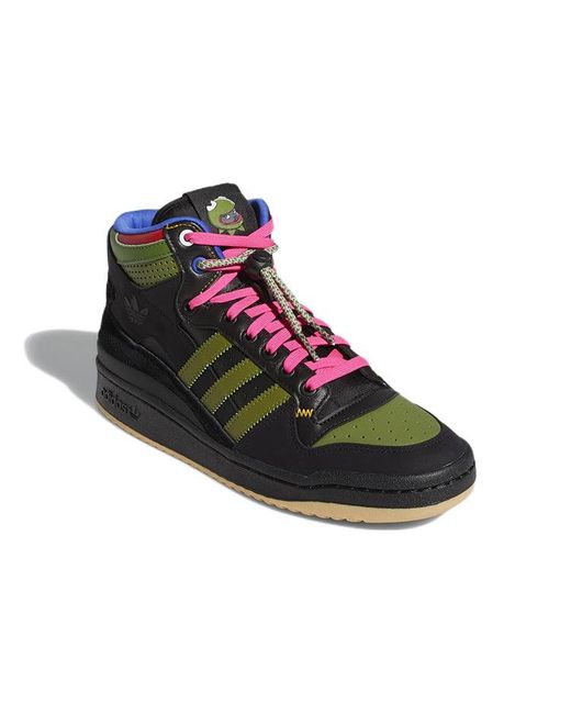 Adidas Black Hebru Brantley X Forum Mid Rt 'Frogboy' for men