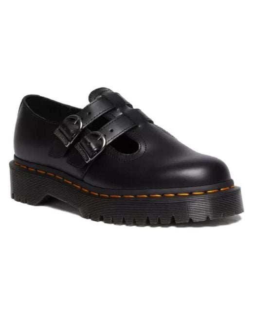 Dr. Martens 8065 Ii Bex Smooth Leather Platform Mary Jane Shoes in