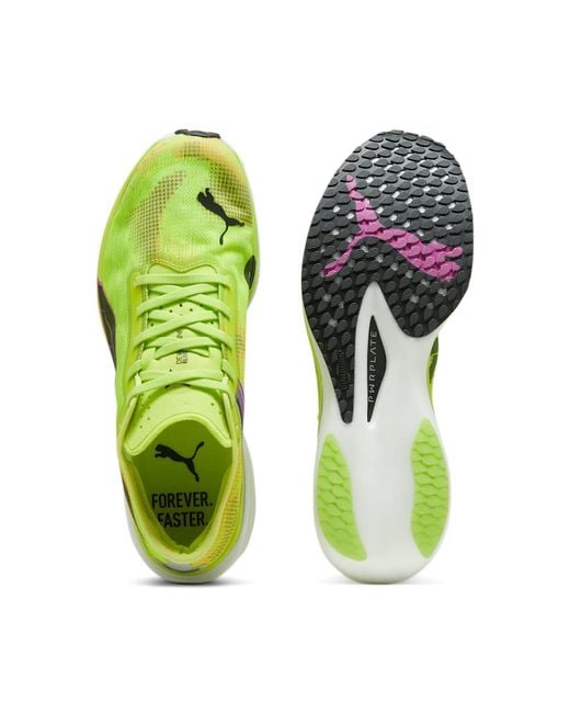 PUMA Green Deviate Nitro Elite 2 Ekiden 'Neon' for men