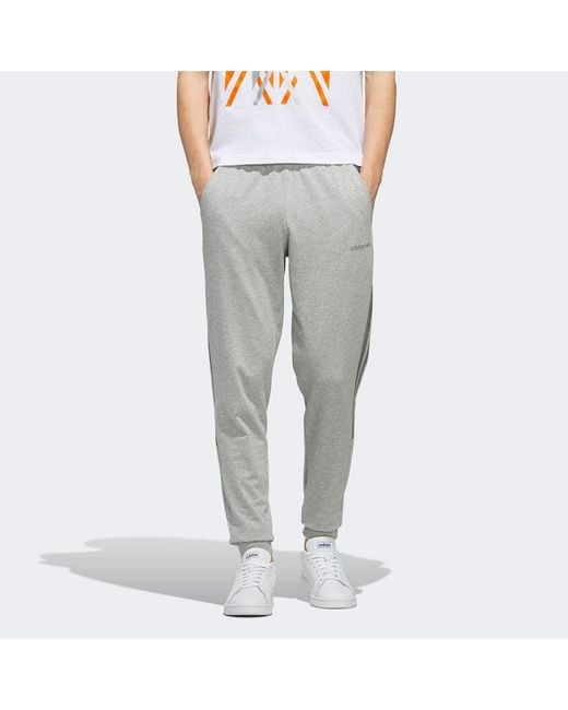 Adidas Gray Neo Stripe Casual Bundle Feet Sports Long Pants for men