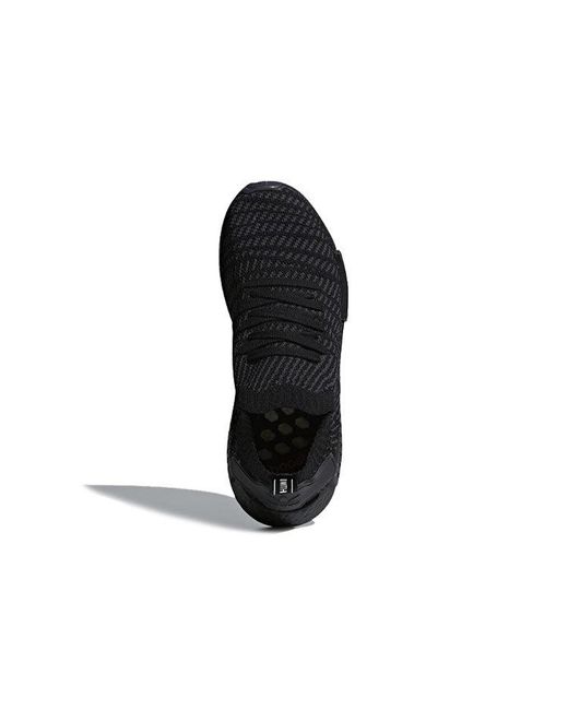 Adidas Black Nmd_R1 Primeknit Stlt 'Triple' for men