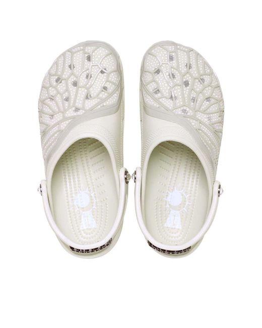 CROCSTM White X Swarovski Classic Clog 'Ivory' for men