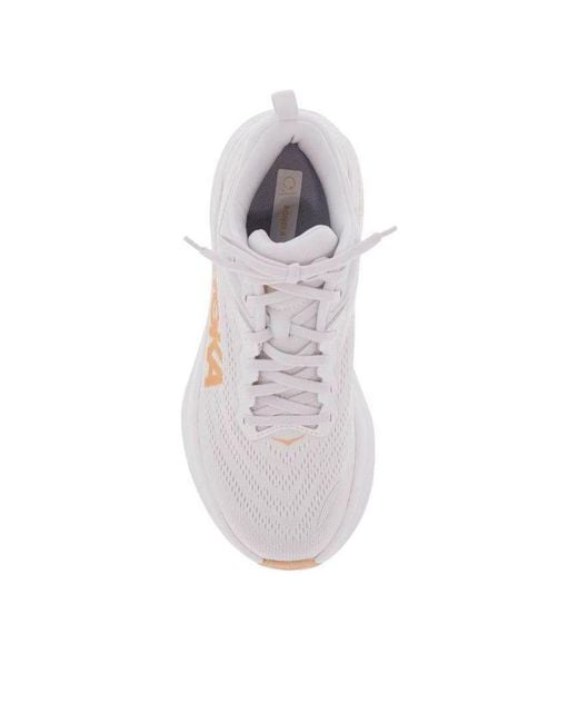 Hoka One One White (Wmns) Bondi 8 Cantaloupe'