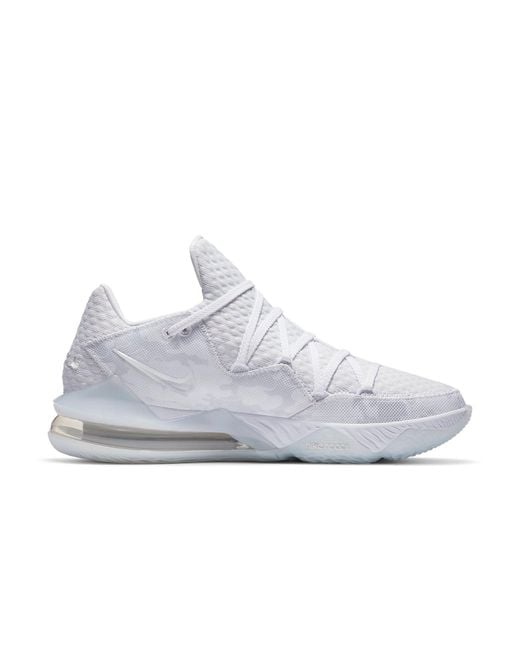 Nike White Lebron 17 Low Ep Camo' for men