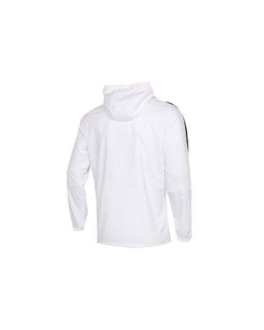 Adidas White Tiro21 Wb Soccer/Football Sports Hooded Jacket for men