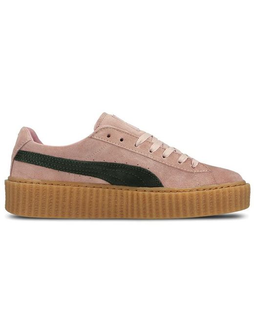 PUMA Fenty X Creepers Rihanna Black White Low-top Sneakers Pink in Brown |  Lyst