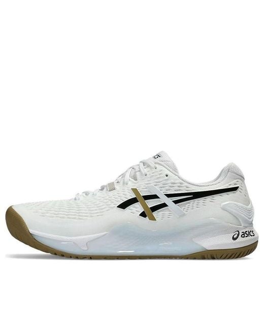 Asics White Gel-Resolution 9 Gum' for men