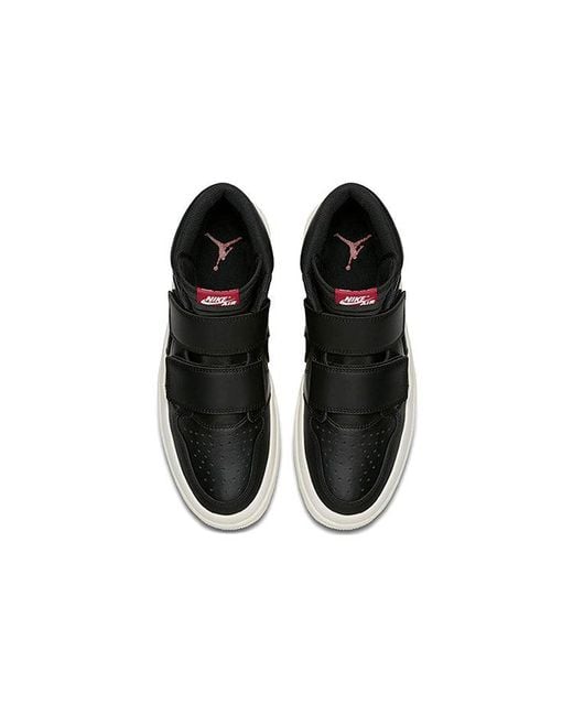 Nike Black Air Jordan 1 Retro High Double-strap Shoe for men