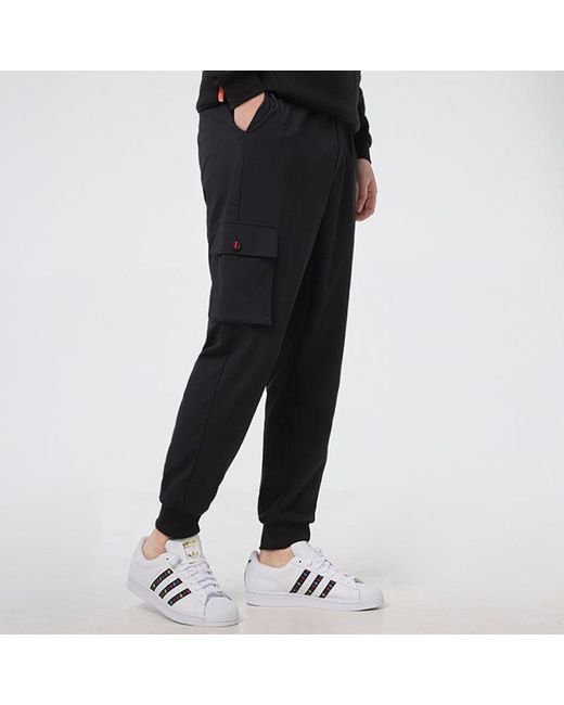 Adidas Black Neo Running Training Cozy Breathable Casual Woven Sports Pants for men