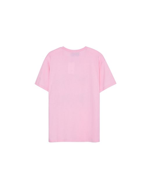 Gucci Pink Ss21 G Printing Cotton Short Sleeve for men