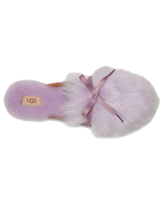 Ugg Purple (Wmns) Shaine Fluff Lightweight Cozy Flat Plush Slipper