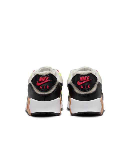 Nike White (Wmns) Air Max 90 'Volt Light Bone Ultramarine'