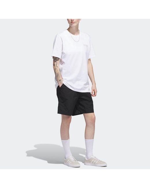 Adidas Black Originals Skateboarding Water Shorts for men