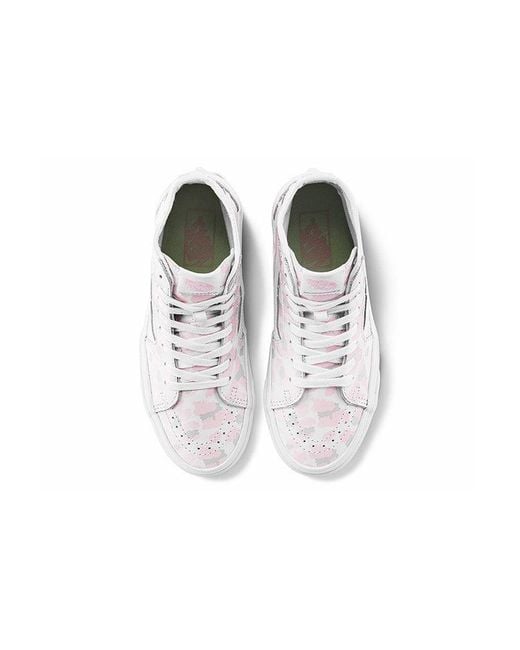 Vans White Sk8-Hi Tapered Shoes for men