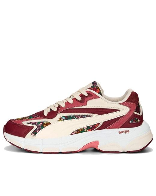 PUMA Red (Wmns) Teveris Nitro X Liberty Of London 'Floral'