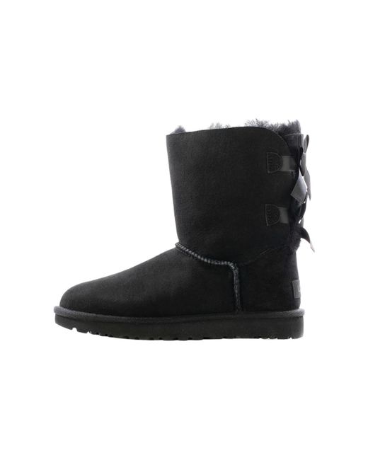 Ugg Black (Wmns) Mini Bailey Bow Ii Boot Fleece Lined