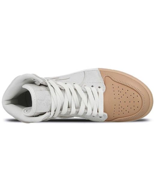 Nike White (Wmns) 1 Retro High Premium 'Dipped Toe'