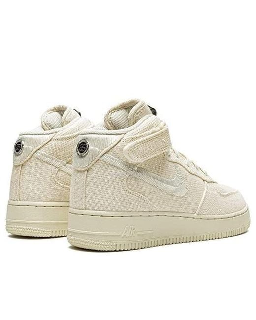 Nike Natural X Stussy Air Force 1 Mid 'Fossil' for men