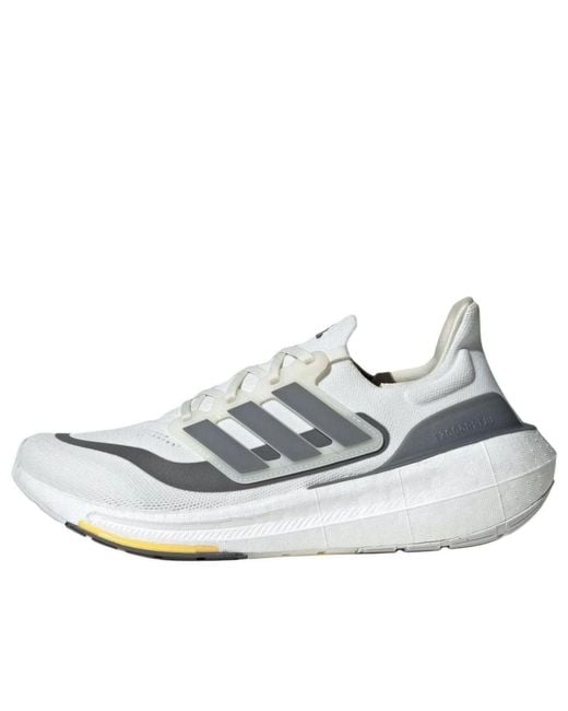 Adidas White Ultraboost Light 'Non Dyed Iron Metallic' for men