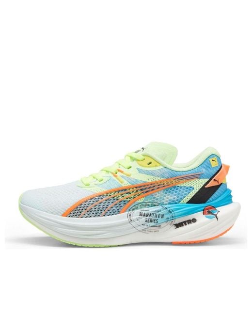 PUMA Blue Deviate Nitroâ 3 Marathon Series Running Shoes