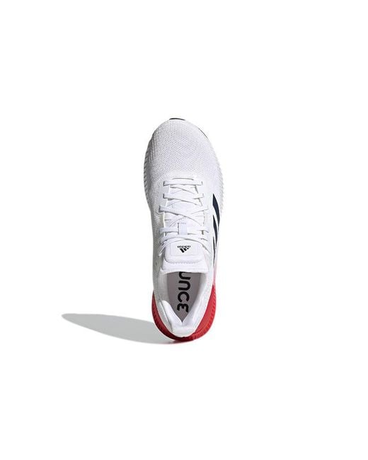 Adidas White Solar Blaze Wear-Resistant Low Tops for men