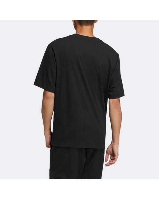 Adidas Black Neo M Sw Photo Tee Pattern Printing Athleisure Casual Sports Short Sleeve Couple Style for men