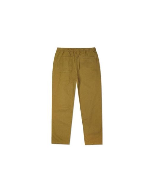 Converse Green Woven Straight-Leg Tapered Casual Pants 'Dark Moss' for men