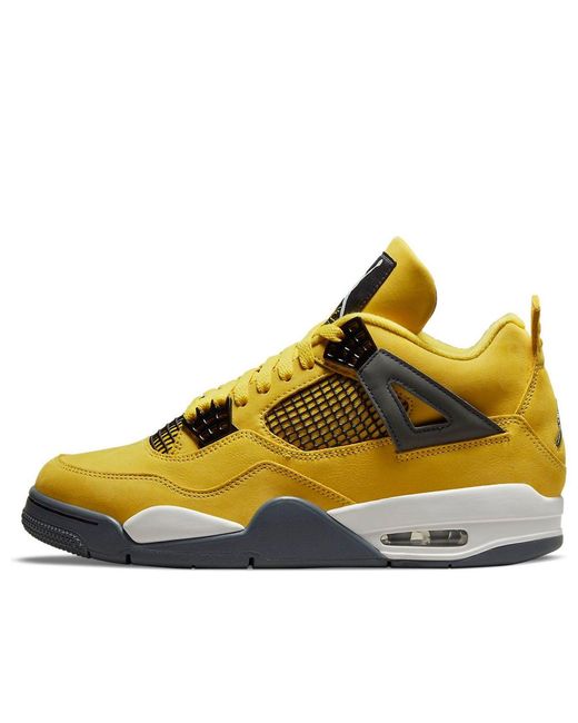Nike Yellow 4 Retro 'Lightning' 2021 for men