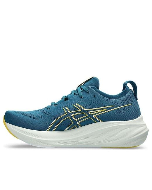 Asics Gel-nimbus 26 Neutral Cushioned Running Shoes in Blue for Men | Lyst