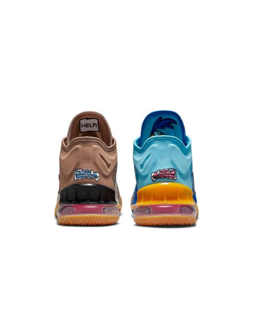 Nike Blue Space Jam X Lebron 18 Low 'Wile E. X Roadrunner' for men