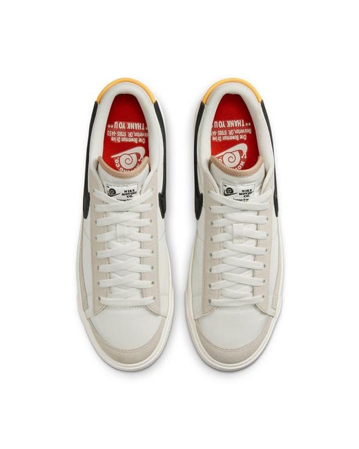 Nike White Blazer Low for men