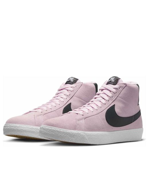 Nike Purple Sb Zoom Blazer Mid Foam Gum' for men