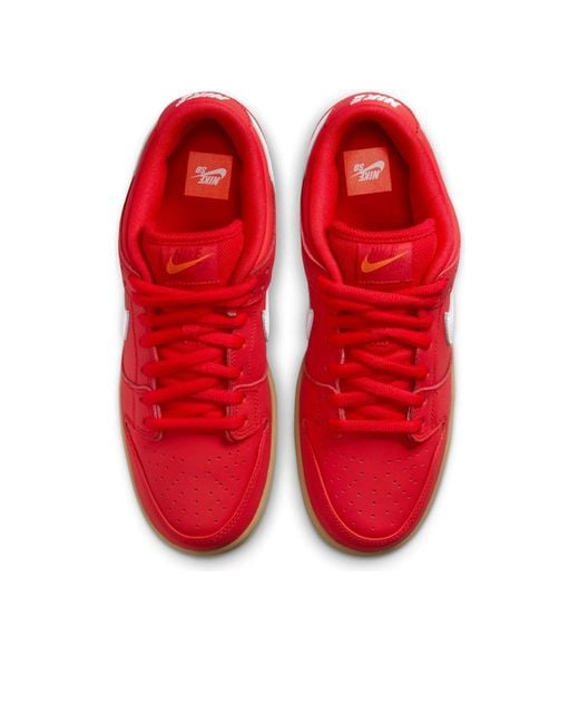 Nike Red Sb Dunk Low 'University Gum' for men