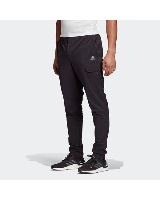 Adidas Blue Tc Cargo Pant Sports Woven Long Pants for men